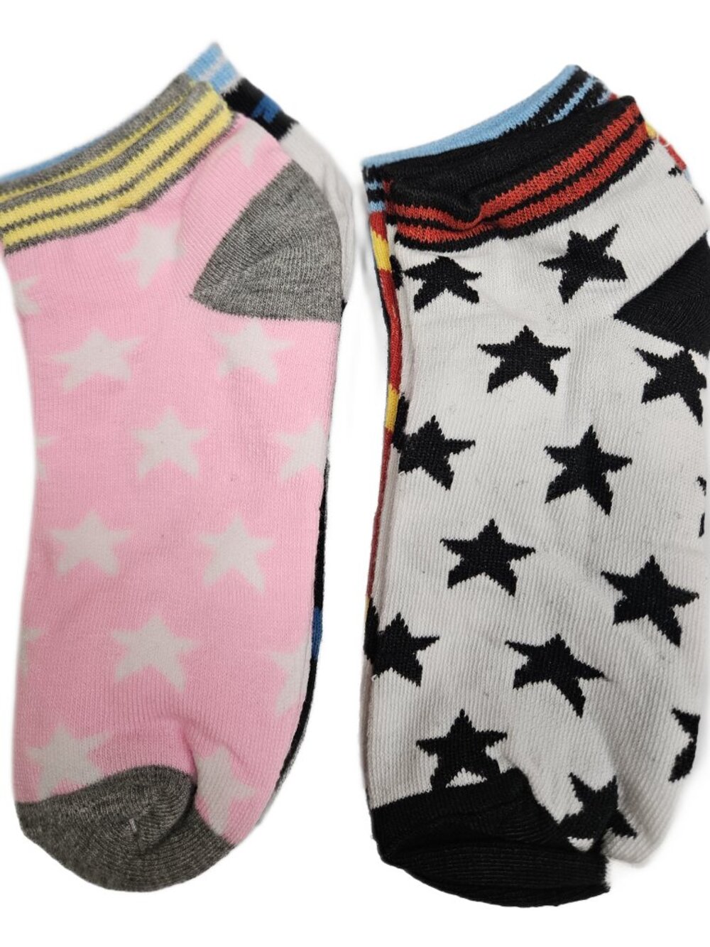Women's Ankle Socks, Bundle of 12 Pairs, Stars Print